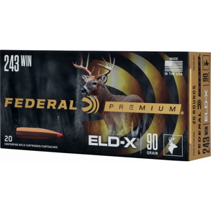 FEDERAL 243 WIN 90GR ELDX 20RD 10BX/CS