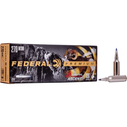 FEDERAL 270 WSM 136GR TERMINAL ASCENT 20RD 10BX/CS