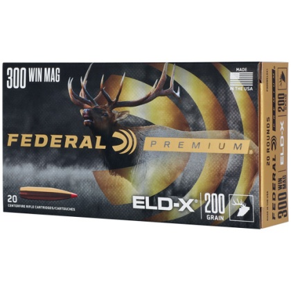 FEDERAL 300 WIN MAG 200GR ELDX 20RD 10BX/CS