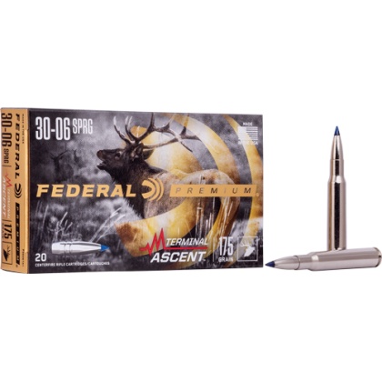 FEDERAL 30-06 175GR TERMINAL ASCENT 20RD 10BX/CS