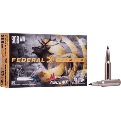 FEDERAL 308 WIN 175GR TERMINAL ASCENT 20RD 10BX/CS