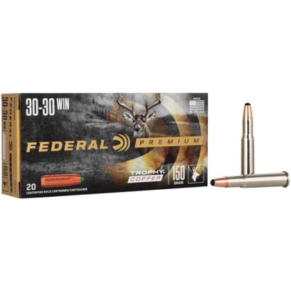 FEDERAL 30-30 WIN 150GR TROPHY COPPER 20RD 10BX/CS