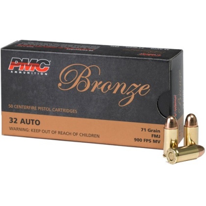 PMC 32 ACP 71GR FMJ 50RD 20BX/CS