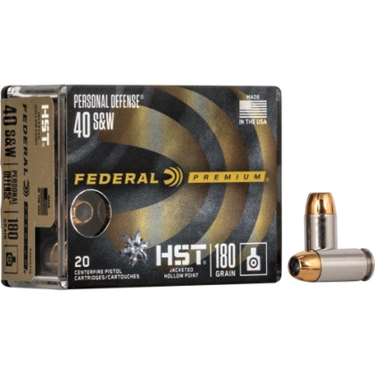 FEDERAL PREMIUM 40 SW 180GR HST JHP 20RD 10BX/CS