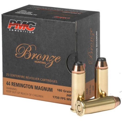 PMC 44 REM MAG 180GR JHP 25RD 20BX/CS