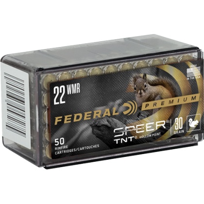 FEDERAL 22WMR 30GR SPEER TNT 2200FPS 50RD 60BX/CS