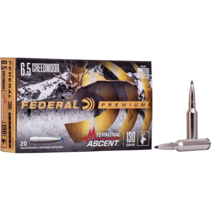 FEDERAL 6.5 CM 130GR TERMINAL ASCENT 20RD 10BX/CS