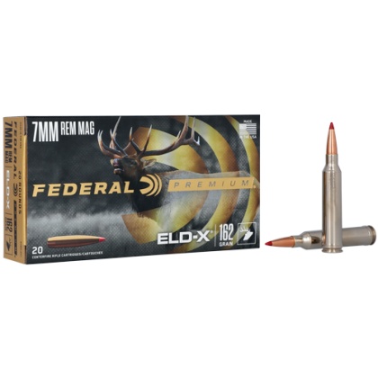 FEDERAL PREMIUM 7MM REM MAG 162GR ELDX 20RD 10BX/CS