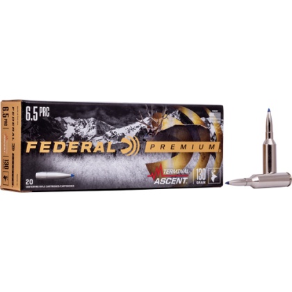 FEDERAL  6.5 PRC 130GR TERMINAL ASCENT 20RD 10BX/CS