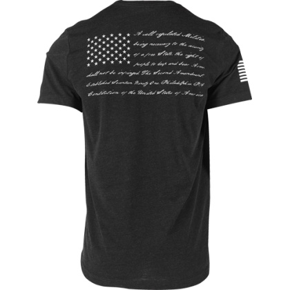 GLOCK 2ND AMENDMENT TEE SHIRT BLACK LARGE