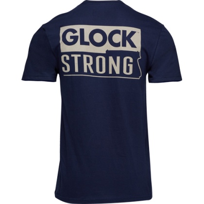 GLOCK STRONG SHORT SLEEVE T SHIRT NAVY LARGE