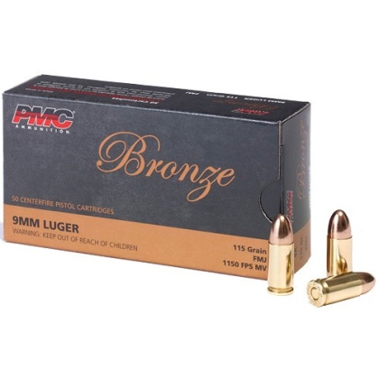 PMC 9MM LUGER 115GR FMJ 50RD 20BX/CS