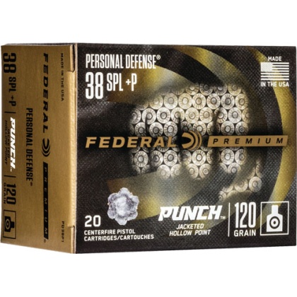 FEDERAL PUNCH 38 SPECIAL 120GR JHP 20RD 10BX/CS