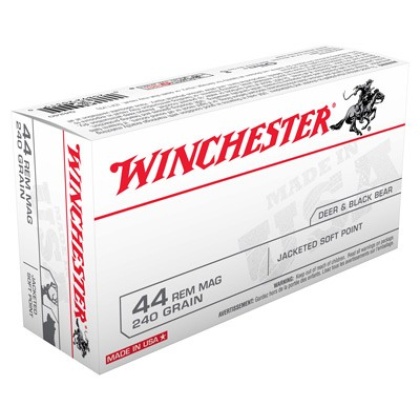 WINCHESTER USA 44 REM MAG 240GR JSP 50RD 10BX/CS