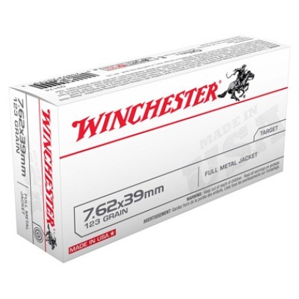 WINCHESTER USA 7.62X39 123GR FMJ 20RD 10BX/CS