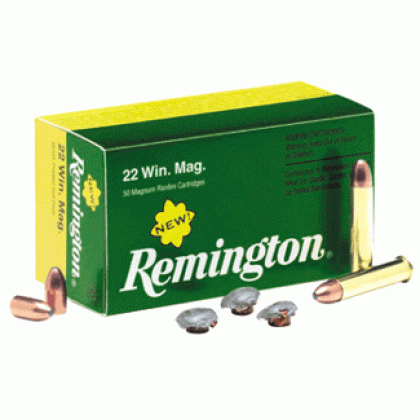 REMINGTON 22WMR 40GR JSP 1910FPS 50RD 40BX/CS