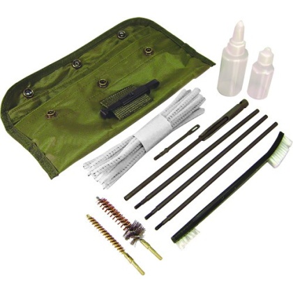 PSP CLEANING KIT AR15/M16 GI FIELD OD GREEN POUCH