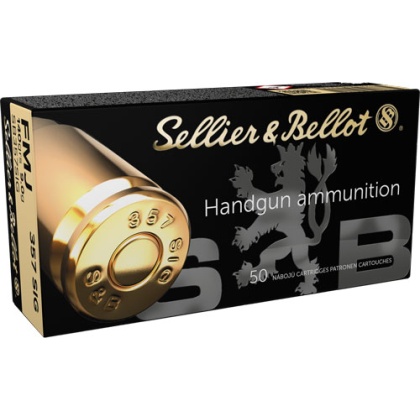 S&B 357 SIG 140GR FMJ 50RD 20BX/CS