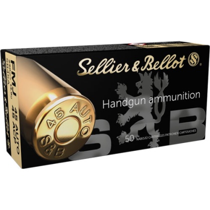 S&B 45 ACP 230GR FMJ-RN 50RD 20BX/CS