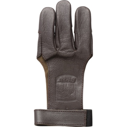 BEAR ARCHERY LEATHER SHOOTING GLOVE 3-FINGER AMBIDEXTROUS LG