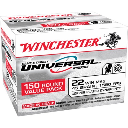 WINCHESTER DYNAPOINT 22WMR 45GR 1550FPS 150RD 10BX/CS