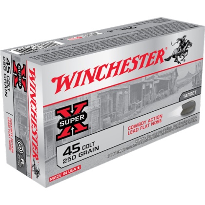 WINCHESTER COWBOY 45 LC 250GR LEAD-FP 50RD 10BX/CS