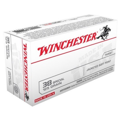 WINCHESTER USA 38 SPECIAL 125GR JSP 50RD 10BX/CS