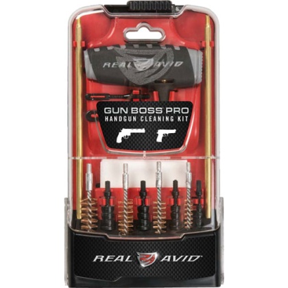 REAL AVID GUN BOSS PRO HANDGUN CLEANING KIT 15-PIECE