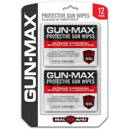 REAL AVID GUN MAX GUN WIPES 12-PACK