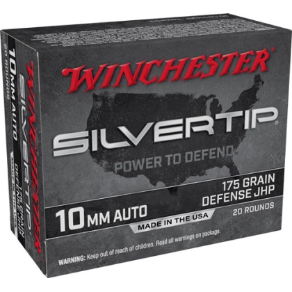 WINCHESTER SILVERTIP 10MM 185GR JHP 20RD 10BX/CS