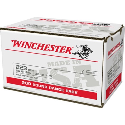 WINCHESTER USA 223 REM 55GR FMJ 800RD CASE LOT