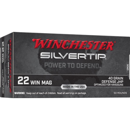 WINCHESTER SILVERTIP 22WMR 40GR HP 50RD 20BX/CS