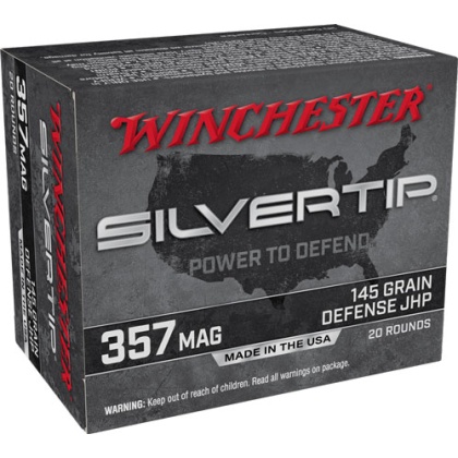 WINCHESTER SILVERTIP 357 MAG 145GR HP 20RD 10BX/CS