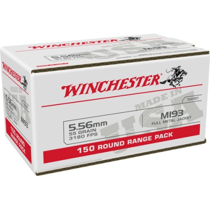 WINCHESTER USA 5.56X45 55GR FMJ 600RD CASE LOT