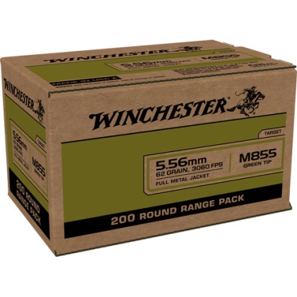 WINCHESTER USA 5.56X45 62GR GREEN TIP 800RD CASE LOT