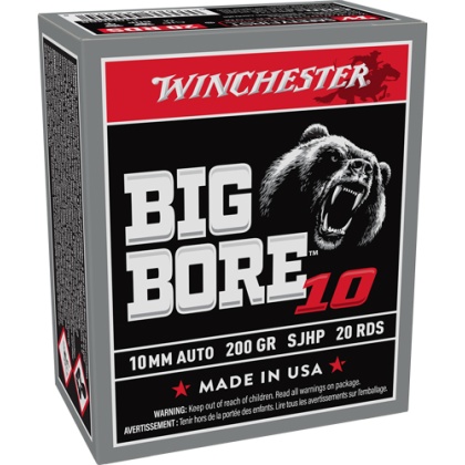 WINCHESTER BIG BORE 10MM 200GR JSP 20RD 10BX/CS