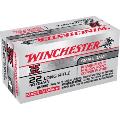 WINCHESTER 22LR 40GR LEAD-HP 2220RD CASE LOT