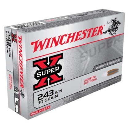 WINCHESTER SUPER-X 243 WIN 80GR JSP 20RD 10BX/CS