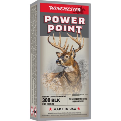 WINCHESTER 300 AAC 200GR SUBSONIC POWER PT 20RD 10BX/CS