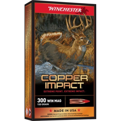 WINCHESTER COPPER IMPACT 300 WIN MAG 150GR 20RD 10BX/CS