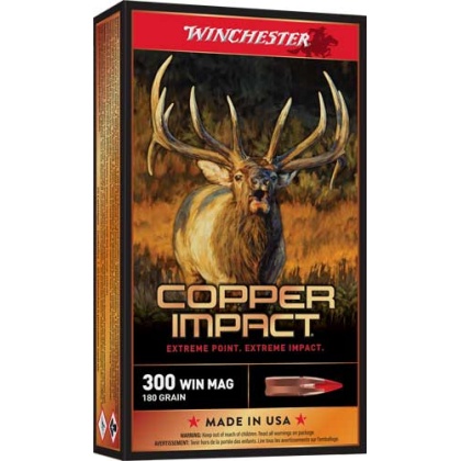 WINCHESTER COPPER IMPACT 300 WIN MAG 180GR 20RD 10BX/CS