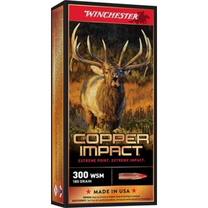 WINCHESTER COPPER IMPACT 300 WSM 180GR 20RD 10BX/CS