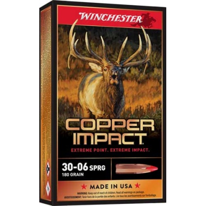 WINCHESTER COPPER IMPACT 30-06 180GR 20RD 10BX/CS