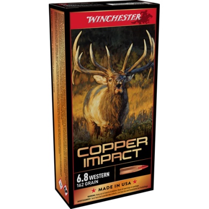 WINCHESTER COPPER IMPACT 6.8 WESTERN 162GR 20RD 10BX/CS