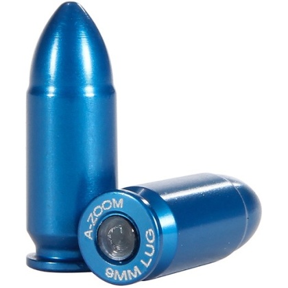 A-ZOOM METAL SNAP CAP BLUE 9MM LUGER 10-PACK