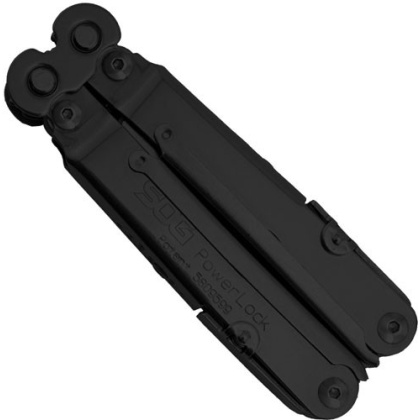 SOG MULTI-TOOL POWERLOCK BLACK OXIDE W/SHEATH 18 TOOLS