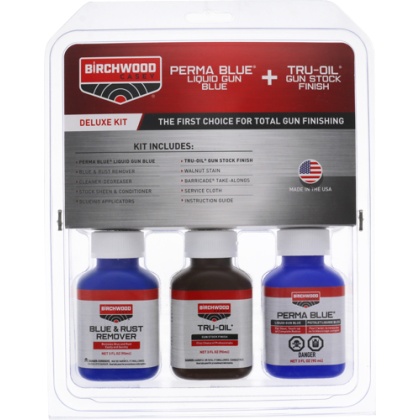 B/C DELUXE PERMA BLUE/TRU-OIL COMPLETE FINISHING KIT