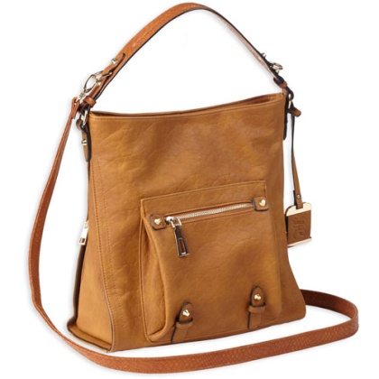 BULLDOG CONCEALED CARRY PURSE HOBO ANNA COGNAC