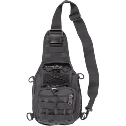 BULLDOG BDT X-SMALL SLING BAG` W/MOLLE WEBBING BLACK