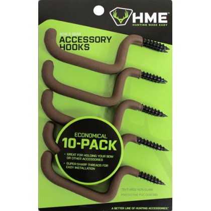 HME ACCESSORY HOOK BOW/GEAR 10PK